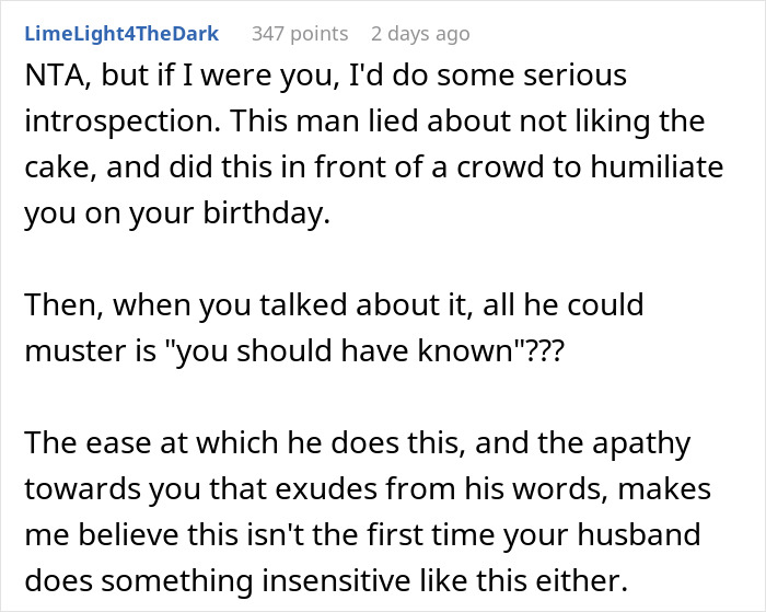Wife Promises She Will Never Bake Again After Husband's Tantrum On His And Her Birthday Wife Promises She Will Never Bake Again After Husband's Tantrum On His And Her Birthday