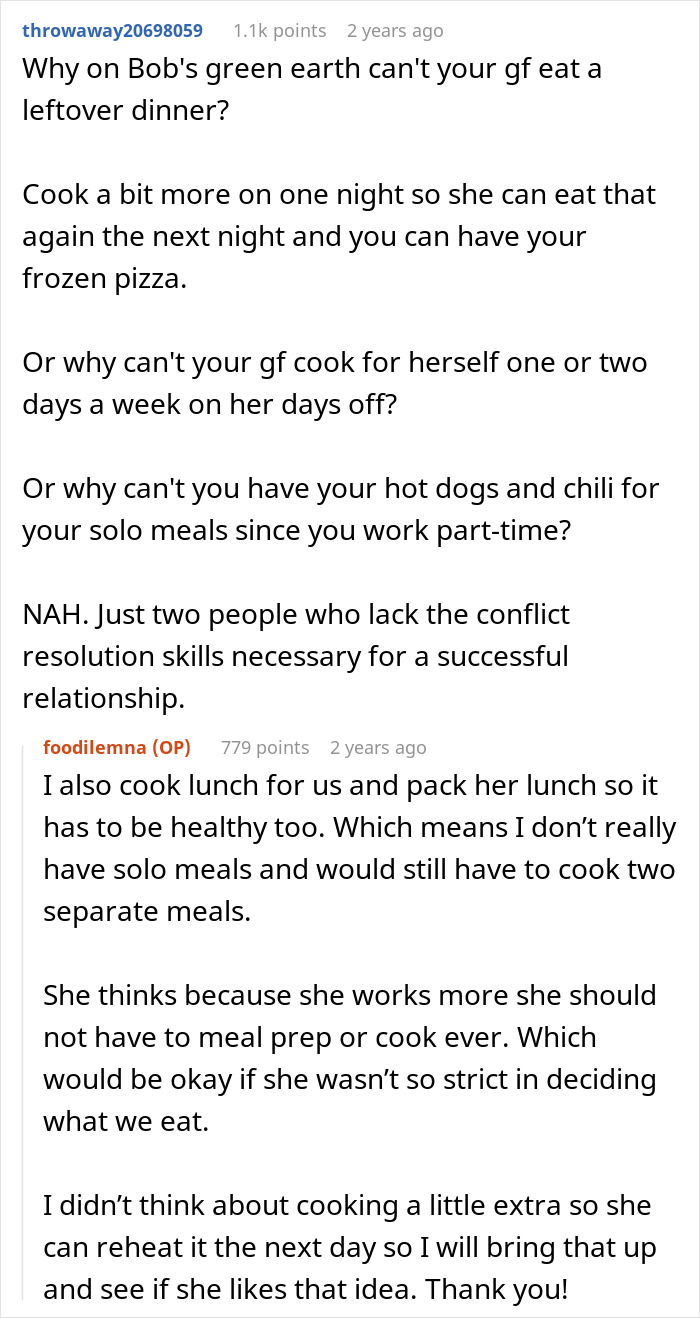 GF&rsquo;s Restrictive Food Preferences Make BF Lose All Patience With Her, He Asks For Advice