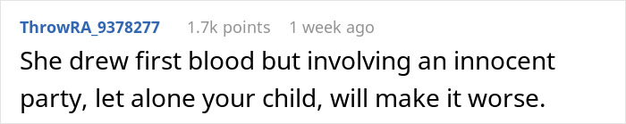 Comment on affair forgiveness and child involvement in a situation, highlighting consequences of revealing details. Comment on affair forgiveness and child involvement in a situation, highlighting consequences of revealing details.