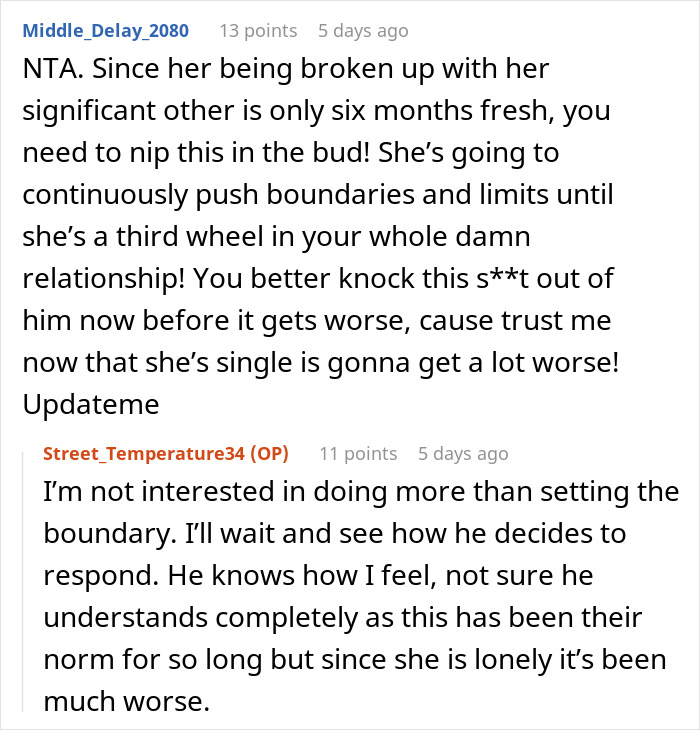 Ex-Wife Keeps Inviting Herself On Couple's Trips, Guy's GF Gets Mad And Forces Him To Make A Choice Ex-Wife Keeps Inviting Herself On Couple's Trips, Guy's GF Gets Mad And Forces Him To Make A Choice