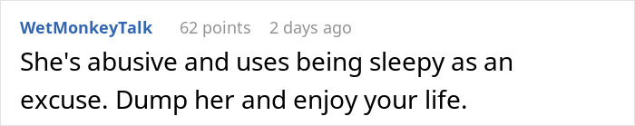 Guy Refuses To Keep Waking Up His GF, She Loses Her Job: "Started Shrieking" Guy Refuses To Keep Waking Up His GF, She Loses Her Job: "Started Shrieking"