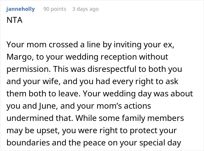 Mom&rsquo;s Last Attempt At Breaking Up Newlyweds Ends In Her Getting Kicked Out Of The Wedding