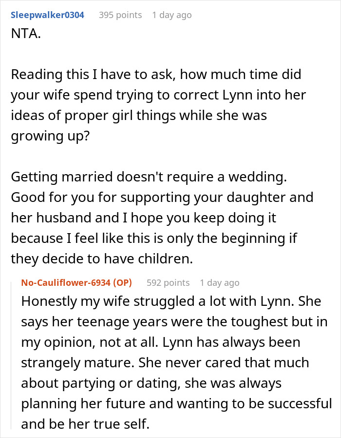 Woman Tries To Force Her "Wild Child" To Have A Classic Wedding, In Tears After Elopement Woman Tries To Force Her "Wild Child" To Have A Classic Wedding, In Tears After Elopement