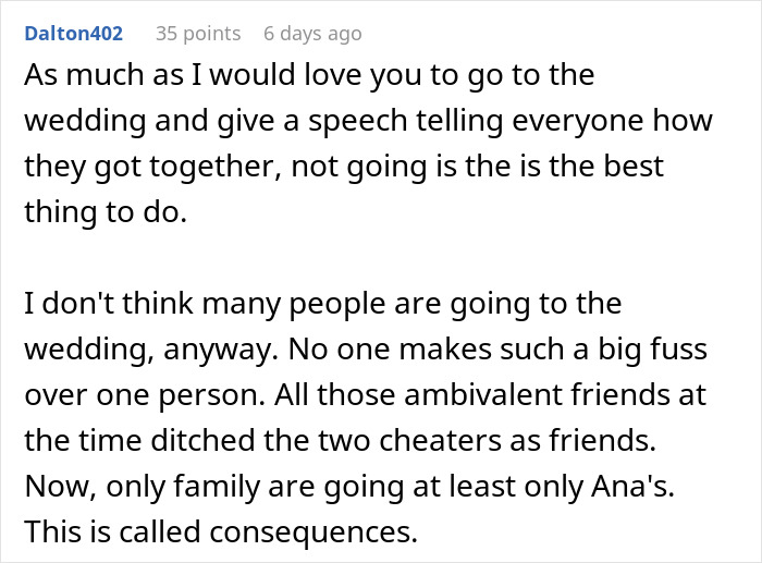 Man Cheats On GF With Her Best Friend, They Harass Her When She Refuses To Attend Their Wedding