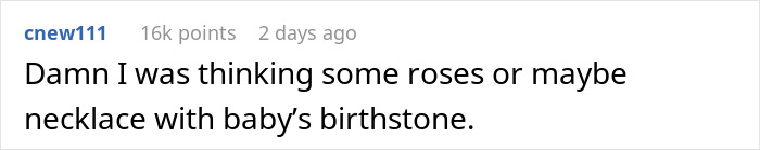 Husband Gets The Ick From Wife's "Push Present" Demands, Tells Her She's Not Worth It Husband Gets The Ick From Wife's "Push Present" Demands, Tells Her She's Not Worth It