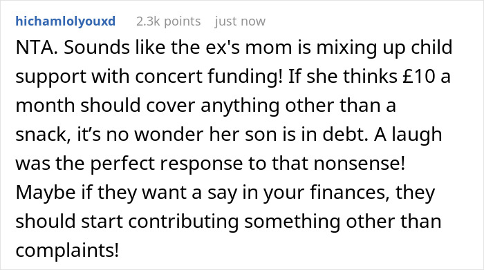 &ldquo;AITA For Laughing At My Ex&rsquo;s Mother And Telling Her How Much Child Support I&rsquo;ve Been Receiving?&rdquo;