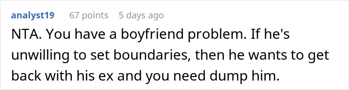 Ex-Wife Keeps Inviting Herself On Couple's Trips, Guy's GF Gets Mad And Forces Him To Make A Choice Ex-Wife Keeps Inviting Herself On Couple's Trips, Guy's GF Gets Mad And Forces Him To Make A Choice