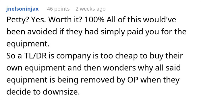 &ldquo;Only Take Things That Are Yours&rdquo;: Fired Worker Does As Told, Cripples Company Into Bankruptcy