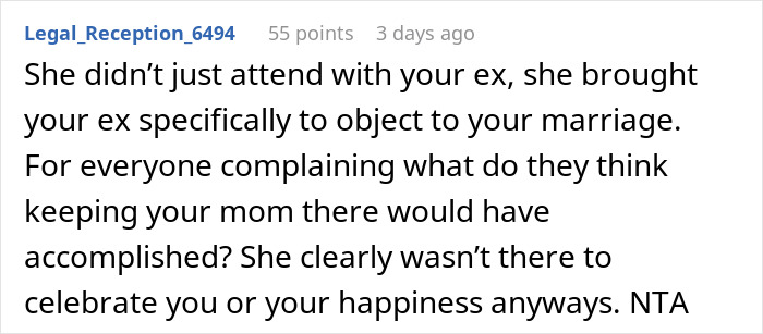 Mom&rsquo;s Last Attempt At Breaking Up Newlyweds Ends In Her Getting Kicked Out Of The Wedding
