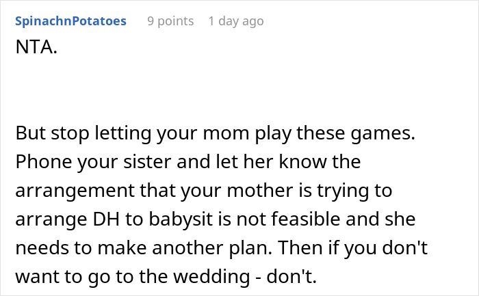 Grandma Hits The Roof After Daughter Blocks Her Plan To Dump Babysitting Duties On Son-In-Law Grandma Hits The Roof After Daughter Blocks Her Plan To Dump Babysitting Duties On Son-In-Law