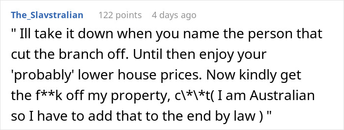 HOA Tries To Boss Around Man Who Doesn’t Belong To It, Regrets It When He Ruins Their View HOA Tries To Boss Around Man Who Doesn’t Belong To It, Regrets It When He Ruins Their View