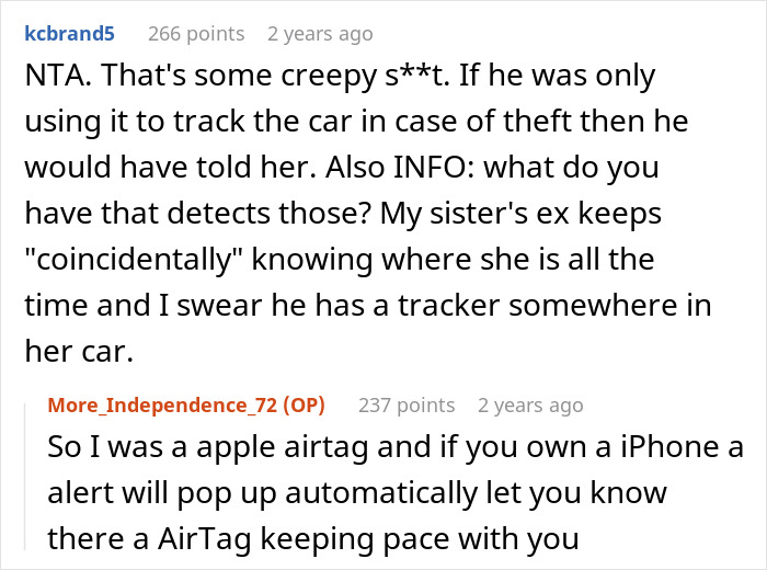 &ldquo;AITA For Telling My Sister About A Tracker In Her Car?&rdquo;