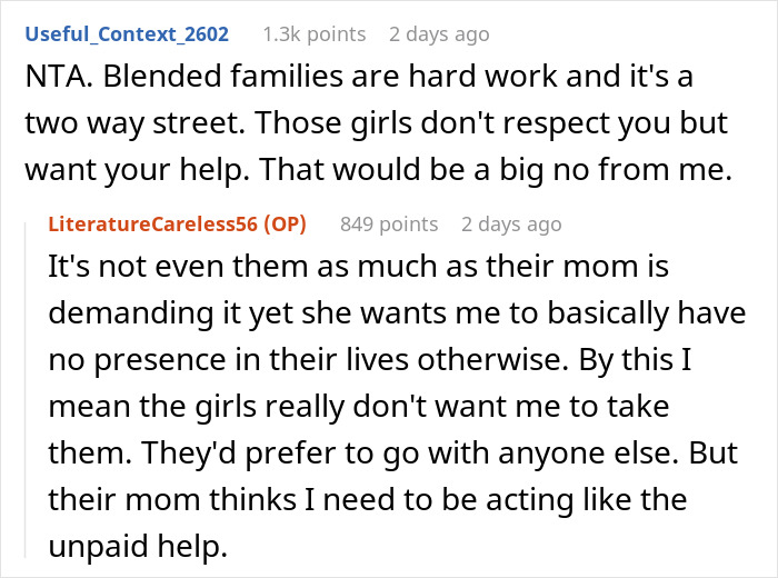 Stepmom Is Being Treated Terribly By Kids, Refuses To Take Them To Dance Class And Takes Heat