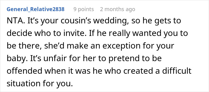 Woman Backs Out From Cousin&rsquo;s Wedding After Learning About A Rule They Didn&rsquo;t Put On Invitation
