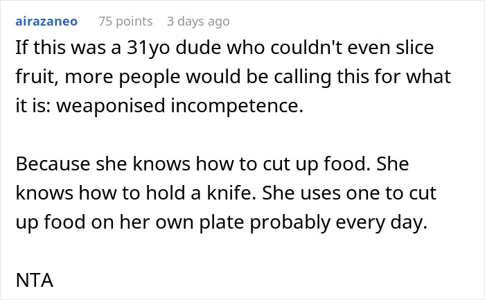Woman Doesn't Even Know How To Cut Fruit, MIL Calls Her Pathetic Woman Doesn't Even Know How To Cut Fruit, MIL Calls Her Pathetic