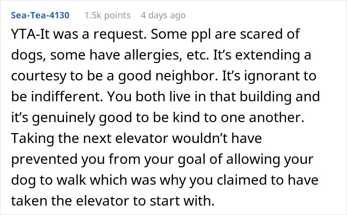 “He Was Being A Baby”: Woman Refuses To Accommodate Dog-Phobic Neighbor, Gets Called Out “He Was Being A Baby”: Woman Refuses To Accommodate Dog-Phobic Neighbor, Gets Called Out