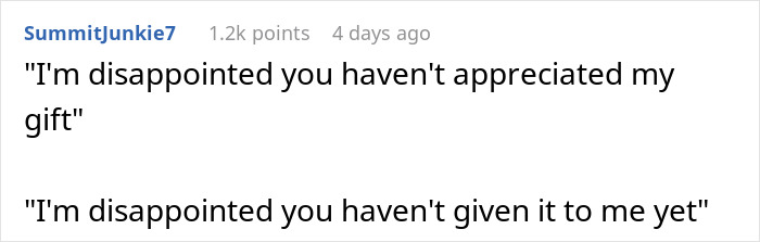 Wife Gives A Grand "Gift" That Backfires, Acts Shocked When Husband Is Disappointed Wife Gives A Grand "Gift" That Backfires, Acts Shocked When Husband Is Disappointed