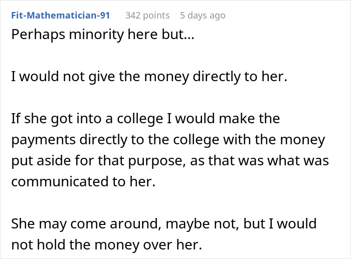 Daughter Threatens To Go No-Contact With Mom, Is Shocked When Her College Fund Disappears 