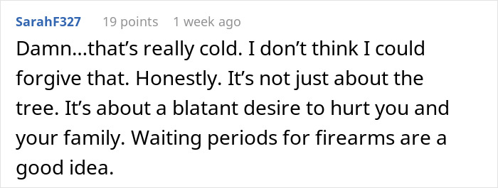 35YO Chops Down Tree Husband&rsquo;s Family Cherished Without Asking, Leads To Massive Relationship Rift