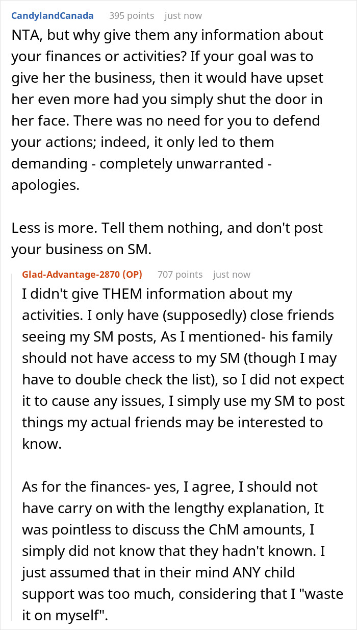 &ldquo;AITA For Laughing At My Ex&rsquo;s Mother And Telling Her How Much Child Support I&rsquo;ve Been Receiving?&rdquo;