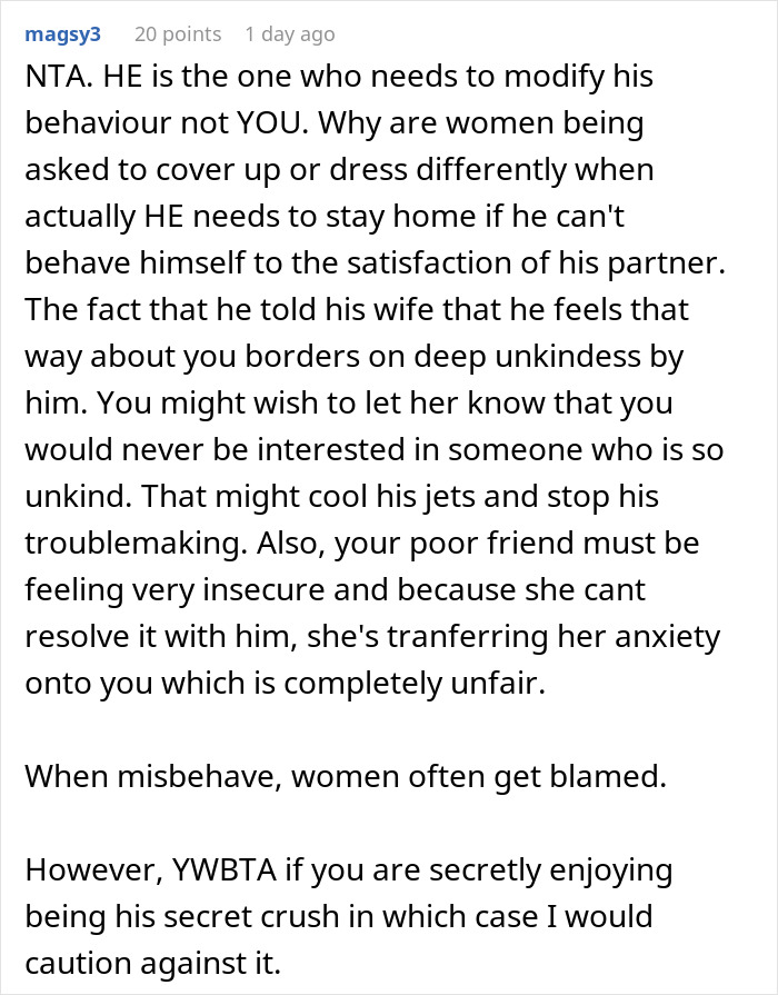 Woman Scolded For &ldquo;Being Hot&rdquo; In Public, As Friend&rsquo;s Husband Has A Weird &ldquo;Fantasy&rdquo; About Her