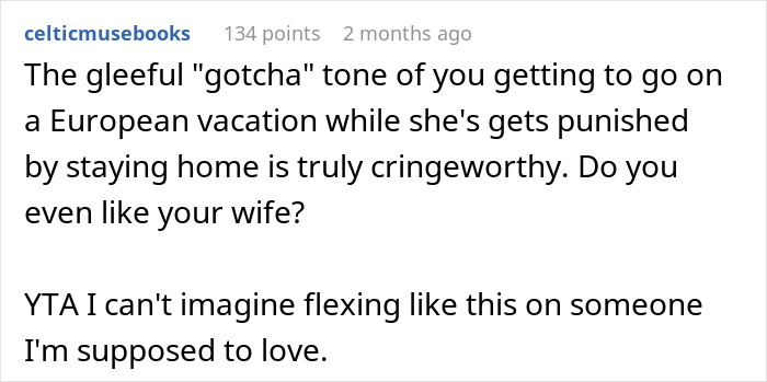 Husband Refuses To Buy Wife A Plane Ticket For Family Vacation: &ldquo;This Is Her Own Fault&rdquo;