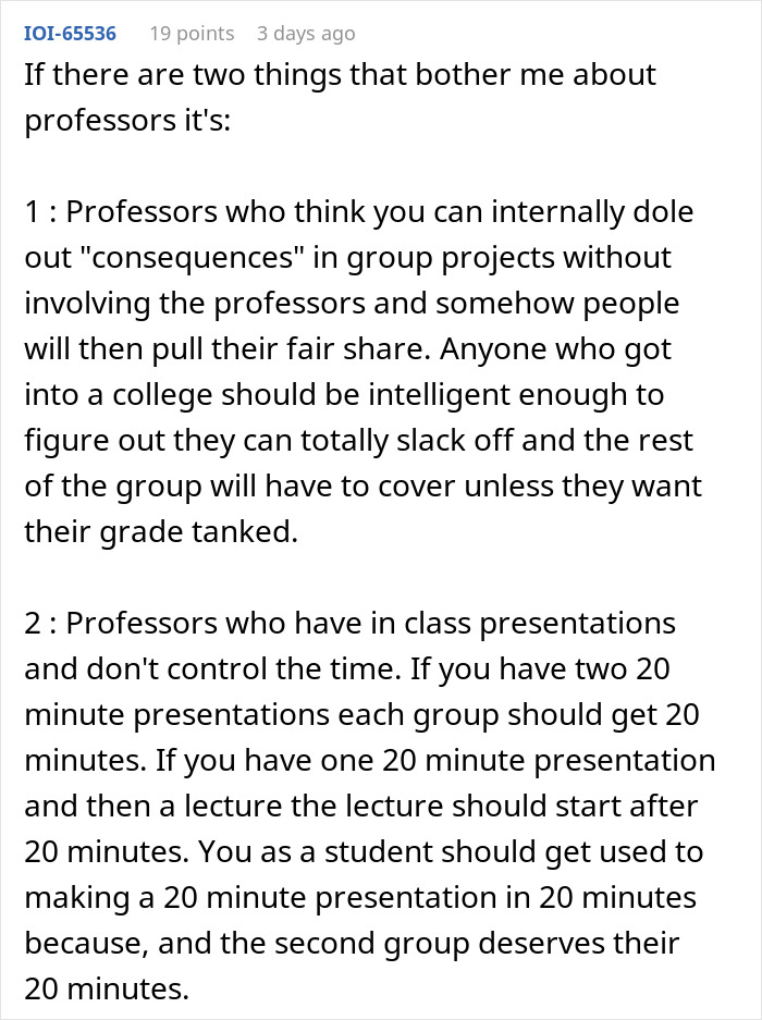 Students Turn Professor's Strict Scheduling Rules Against Him In Perfectly Timed Move