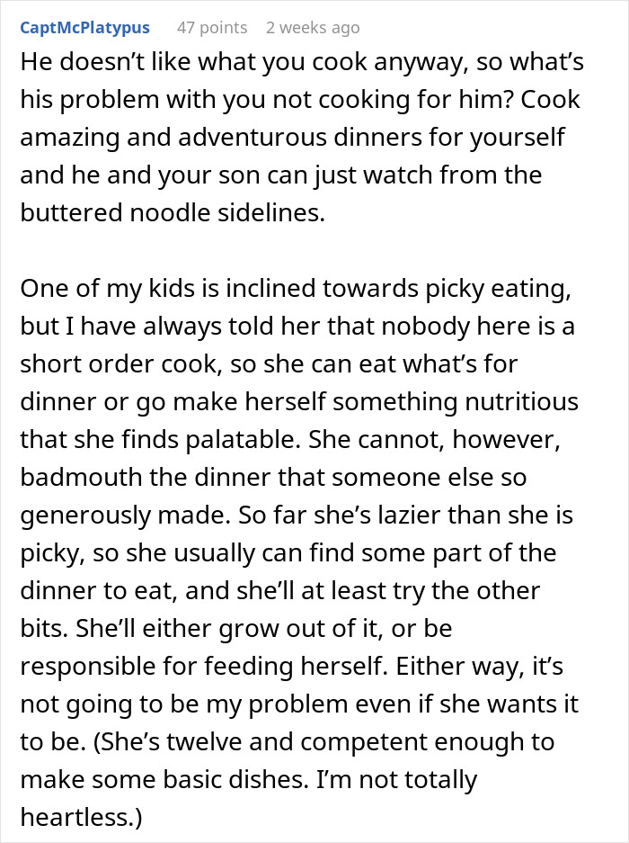&ldquo;I Am Fed Up&rdquo;: Wife Stops Cooking For Picky Husband And Son, Finds Unexpected Peace