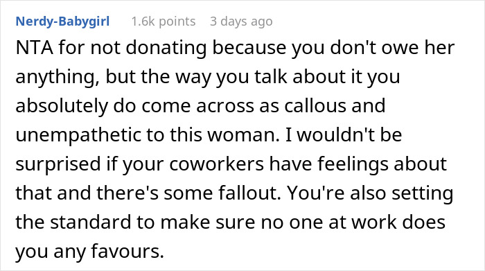 "I&rsquo;m Not Actually Sympathetic To Her Situation": Person Doesn't Donate PTO To Dying Coworker