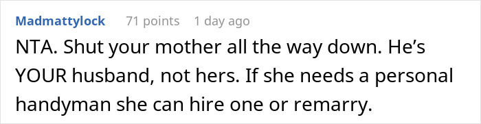 Grandma Hits The Roof After Daughter Blocks Her Plan To Dump Babysitting Duties On Son-In-Law Grandma Hits The Roof After Daughter Blocks Her Plan To Dump Babysitting Duties On Son-In-Law