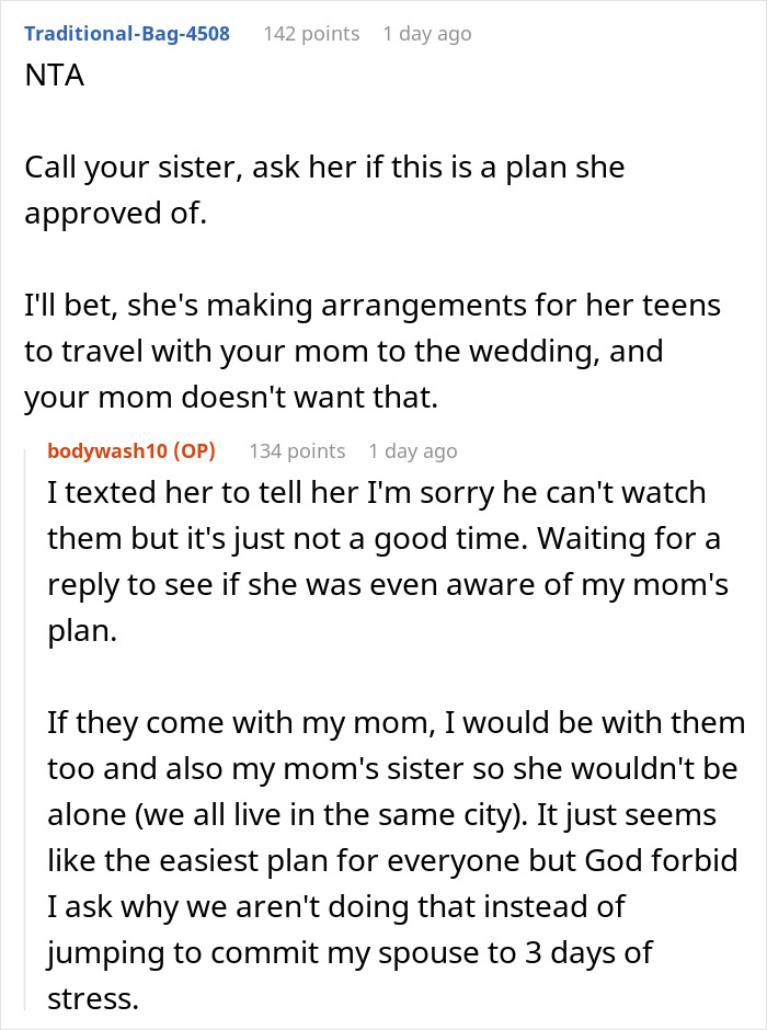 Grandma Hits The Roof After Daughter Blocks Her Plan To Dump Babysitting Duties On Son-In-Law Grandma Hits The Roof After Daughter Blocks Her Plan To Dump Babysitting Duties On Son-In-Law