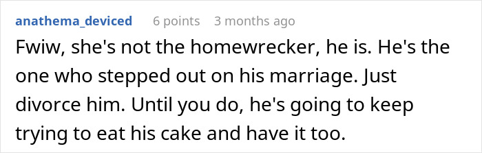 Husband Tries To “Fix” Marriage While Cozying Up To Mistress, Wife Has Had Enough Husband Tries To “Fix” Marriage While Cozying Up To Mistress, Wife Has Had Enough