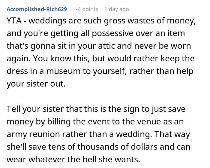 Woman Wants To Ruin Sister&rsquo;s Dress For Her Wedding, Gets Upset When She&rsquo;s Told &lsquo;No&rsquo;