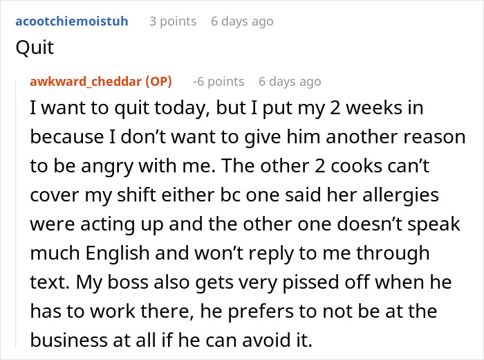 &ldquo;Boss Tells Me I Need To Clock Out When Restaurant Is Slow&rdquo;