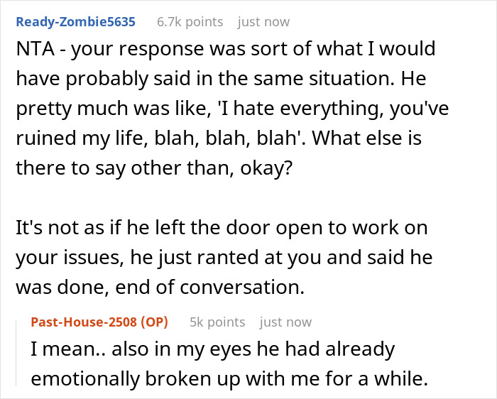 Fianc&eacute; Says He Hates Everything About His Partner, She Just Says &lsquo;Okay&rsquo; And He Totally Loses It 