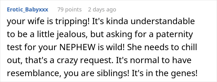 Man Loses It When Wife Asks Him To Do A Paternity Test For His Sister’s Kid, Regrets His Reaction Man Loses It When Wife Asks Him To Do A Paternity Test For His Sister’s Kid, Regrets His Reaction