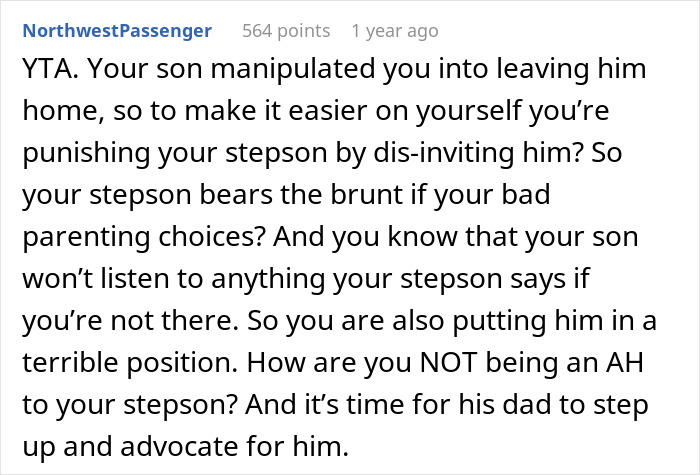 Mom Uninvites Stepson From Fam’s Trip To Disney World, Netizens Conclude That She’s A Total Jerk Mom Uninvites Stepson From Fam’s Trip To Disney World, Netizens Conclude That She’s A Total Jerk