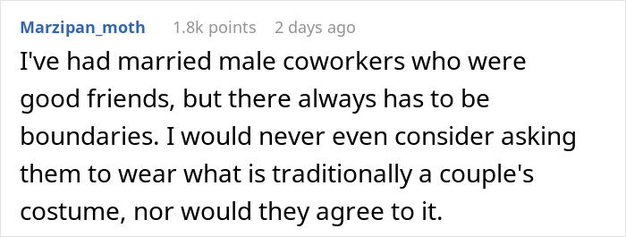 “AITA For Telling My Husband He Shouldn’t Do Matching Ken/Barbie Costumes With His Female Coworker?” “AITA For Telling My Husband He Shouldn’t Do Matching Ken/Barbie Costumes With His Female Coworker?”
