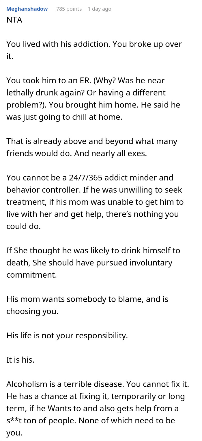 Woman Refuses To Check Up On Alcoholic Ex, As She&rsquo;s Tired Of Him, He Nearly Dies In The Process