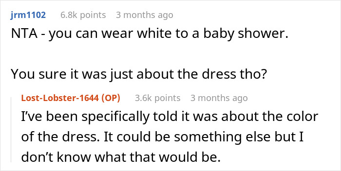 Woman Confused About Why The Dress She Wore To A Friend’s Baby Shower Was Inappropriate Woman Confused About Why The Dress She Wore To A Friend’s Baby Shower Was Inappropriate