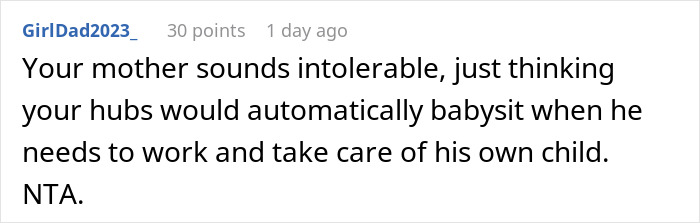 Grandma Hits The Roof After Daughter Blocks Her Plan To Dump Babysitting Duties On Son-In-Law Grandma Hits The Roof After Daughter Blocks Her Plan To Dump Babysitting Duties On Son-In-Law