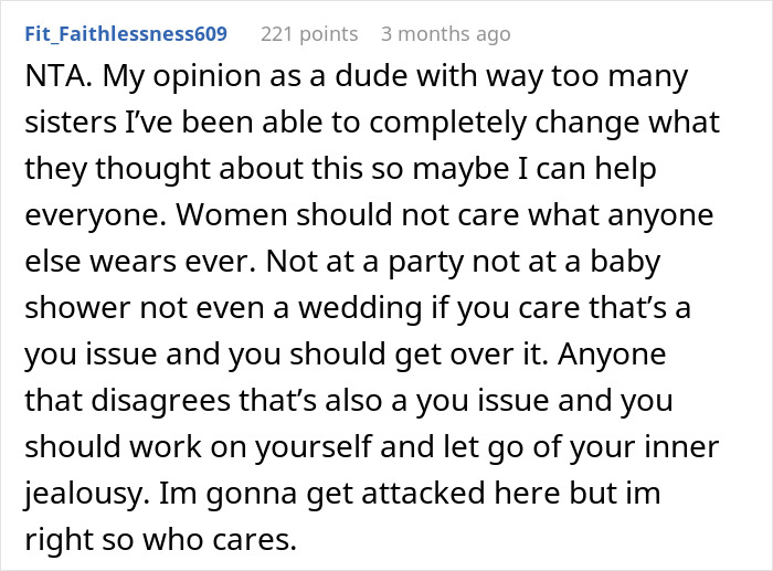 Woman Confused About Why The Dress She Wore To A Friend’s Baby Shower Was Inappropriate Woman Confused About Why The Dress She Wore To A Friend’s Baby Shower Was Inappropriate