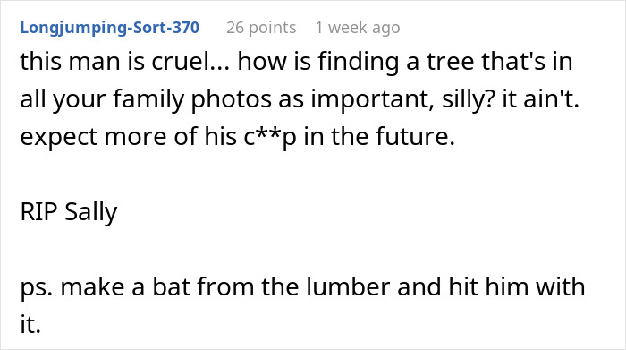35YO Chops Down Tree Husband&rsquo;s Family Cherished Without Asking, Leads To Massive Relationship Rift
