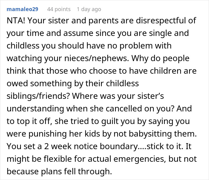 Uncle Changes All His Plans To Babysit Sister's Kids, Refuses To Help Ever Again After She Cancels Uncle Changes All His Plans To Babysit Sister's Kids, Refuses To Help Ever Again After She Cancels