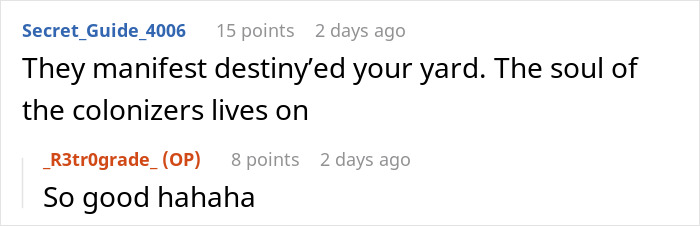 &ldquo;Boomer Neighbors Think That Because Our House Was Vacant For A While, Our Yard Becomes Theirs&rdquo;