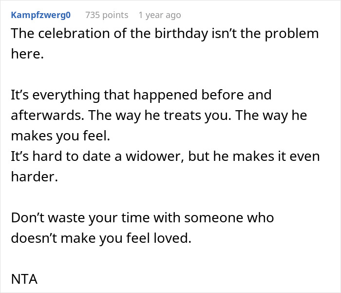Man Lashes Out At GF For Disrespecting His Late Wife&rsquo;s Birthday Party, Gets Dumped
