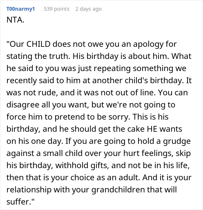 MIL Insists 5YO Change His B-Day Cake As She Doesn&rsquo;t Like Chocolate, Is Stunned When He Refuses