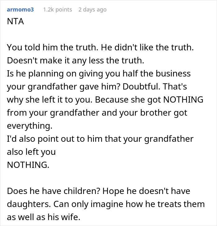 Man Can’t Understand Why He Didn’t Get Equal Inheritance, Gets A Reality Check From Sister Man Can’t Understand Why He Didn’t Get Equal Inheritance, Gets A Reality Check From Sister