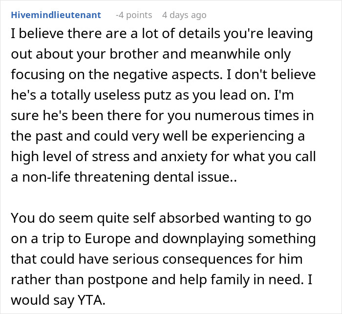 Man Demands Sister Cancel Her Trip To Pay $10k For His Surgery, Internet Gets Suspicious