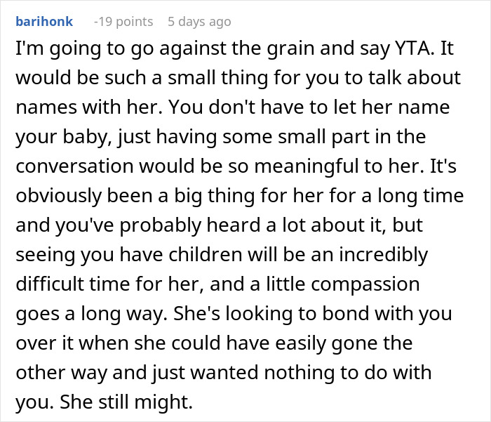 Woman Wants To Name Brother&rsquo;s Baby, Cries After Getting A Reality Check